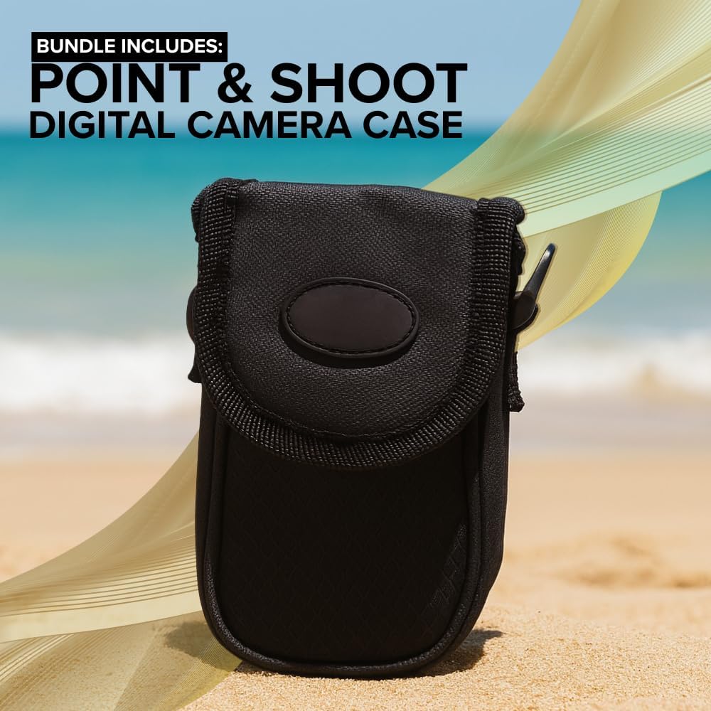 Canon PowerShot SX740 HS Digital Camera (Silver) 9PC Bundle - Includes Replacement Battery + AC/DC Rapid Home & Travel Charger + More