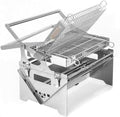 Charcoal Flip Grill for BBQ, 360 degree Rotating Charcoal Grill, Portable Smoker Stainless Steel Grill, Easy To Disassemble, for Backyard Garden Party Picnics Beach