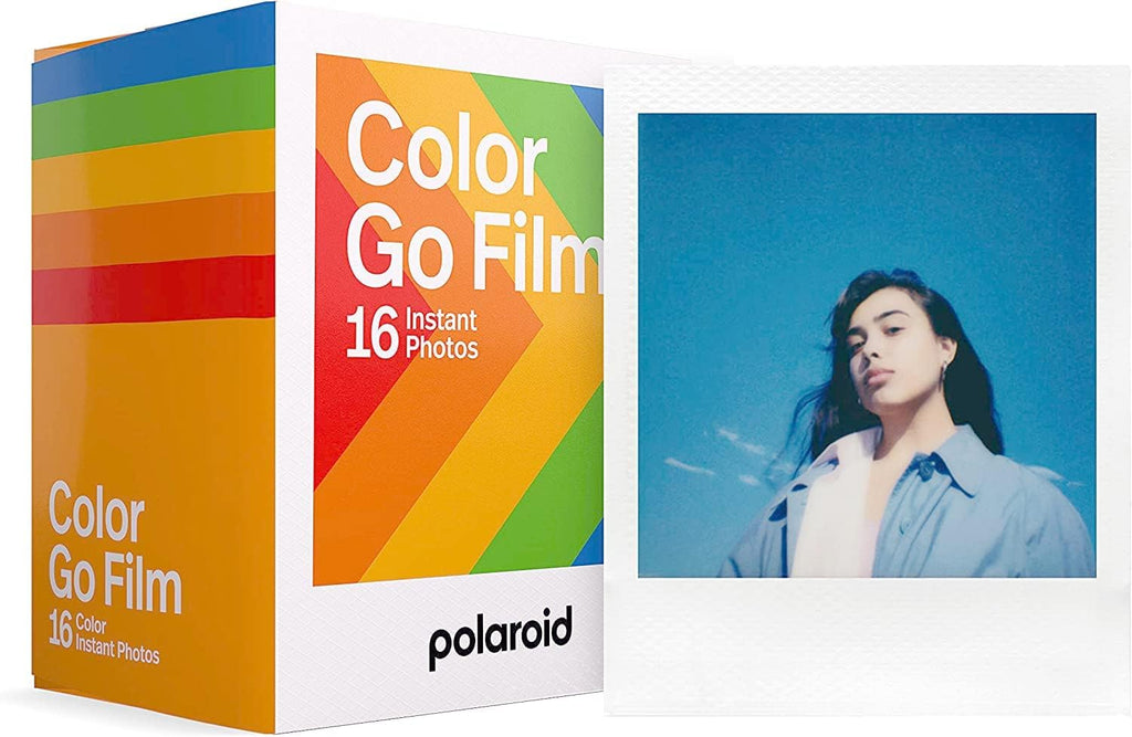 Polaroid Originals Bundle Go Instant Camera with 5 Double Packs (80 Prints) of Color Film and Microfiber Cloth