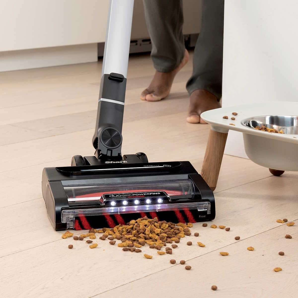 Shark UZ865H Stratos Cordless Vacuum with Clean Sense IQ, DuoClean PowerFins HairPro, Includes Duster Crevice Tool & Anti-Allergen Brush, Up to 50 Minute Runtime, Gray (Renewed)
