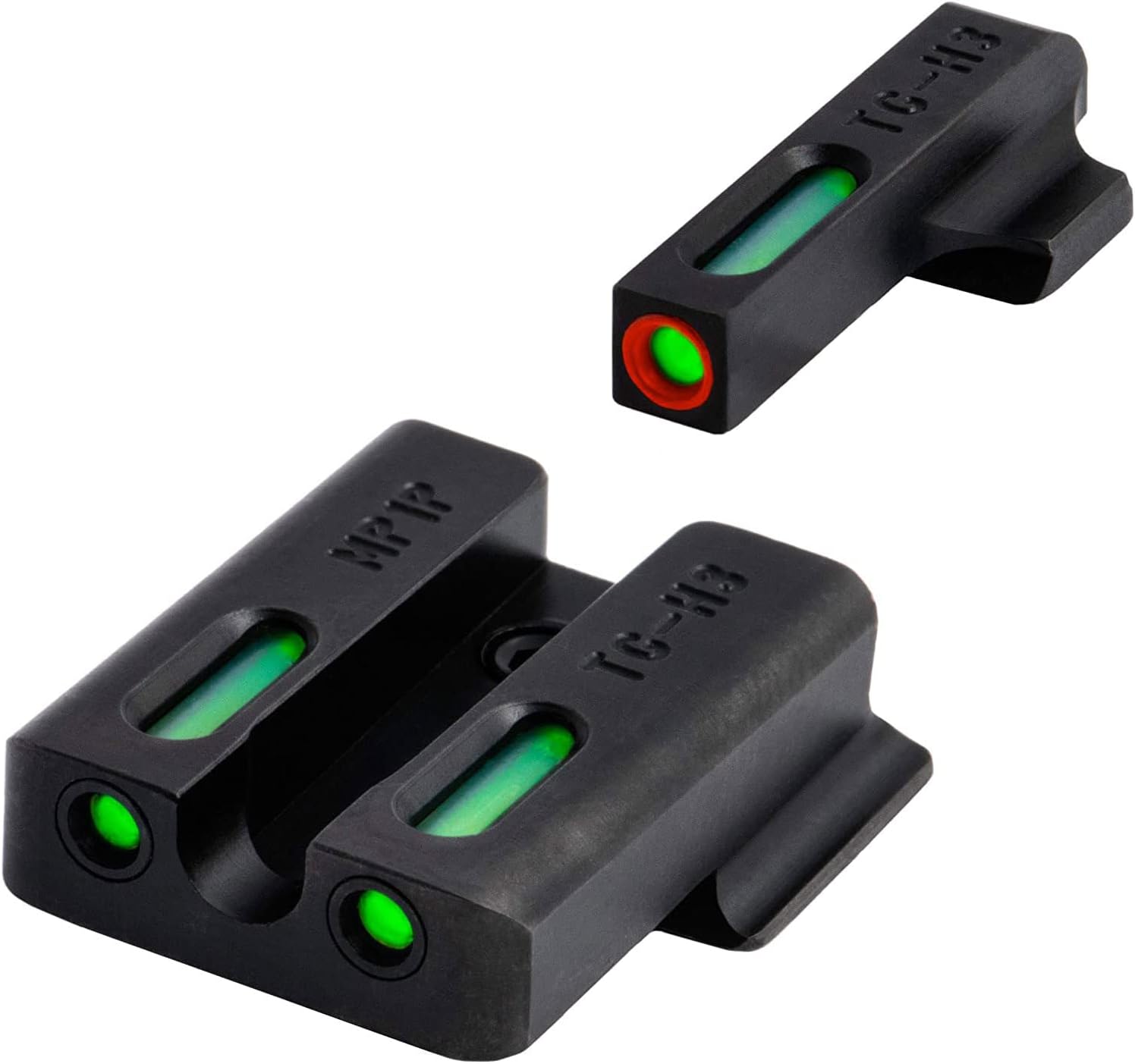 Truglo TFX PRO Handgun Sight, Glowing Shock Proof Tritium and Fiber Optic Night Sight for Handguns, Compact, Durable, and Snag Free Sight