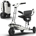 ATTO Folding Travel Powered Mobility Scooter by MovingLife, with Arm Rests, Full-Size Portable Electric Scooter, Lightweight Lithium Battery, Airline Approved (with Arm Rests)