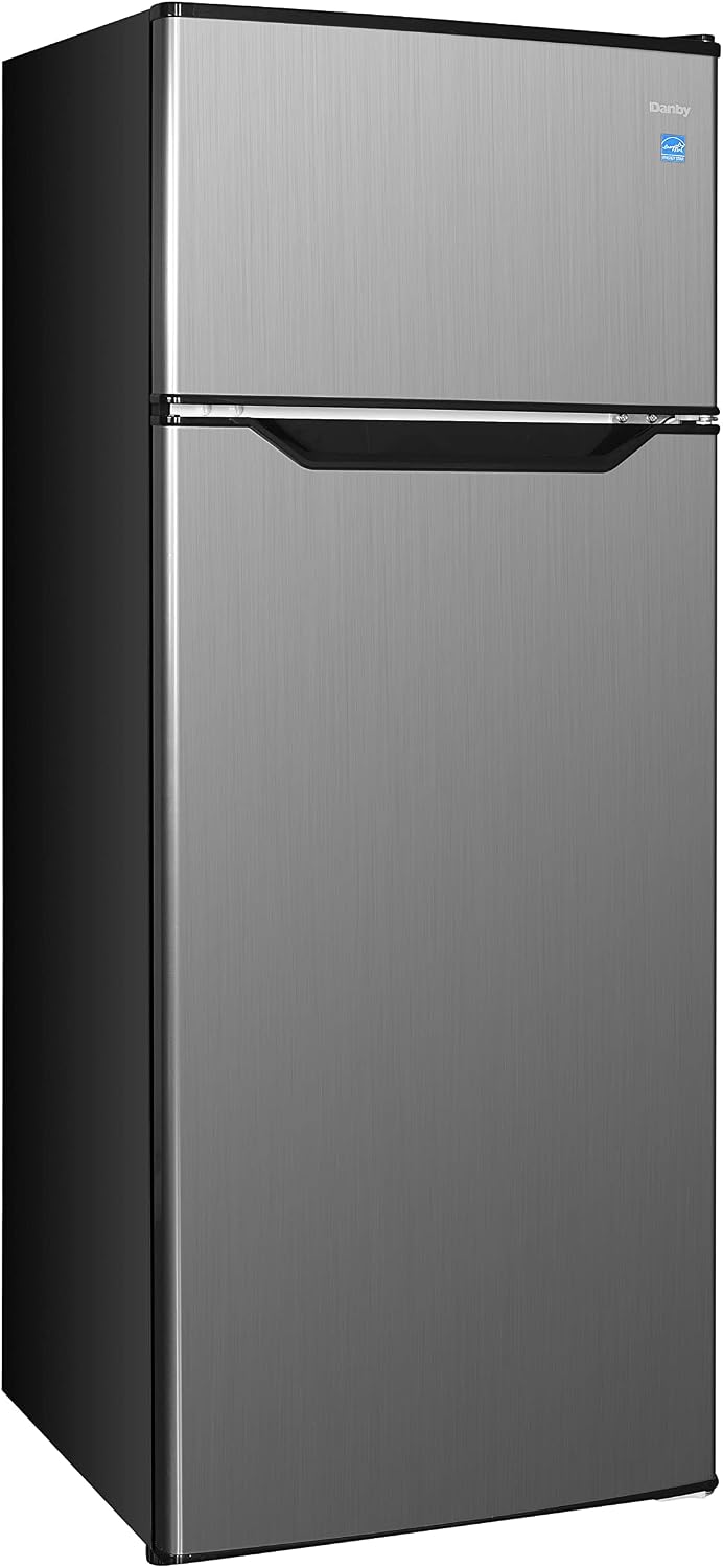 Danby DPF074B2BSLDB-6 7.4 cu. ft. Apartment Size Fridge in Stainless Steel