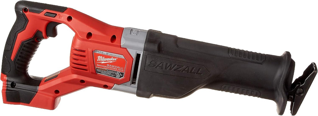 Milwaukee 2621-20 M18 18V Lithium Ion Cordless Sawzall 3,000RPM Reciprocating Saw with Quik Lok Blade Clamp and All Metal Gearbox (Bare Tool)