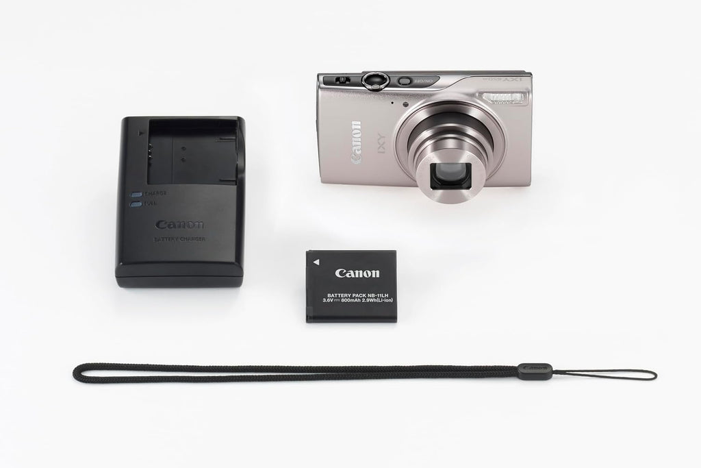 Canon Ixy 650 HS M/PowerShot ELPH 360 HS A (Silver) (International Model) (Renewed)