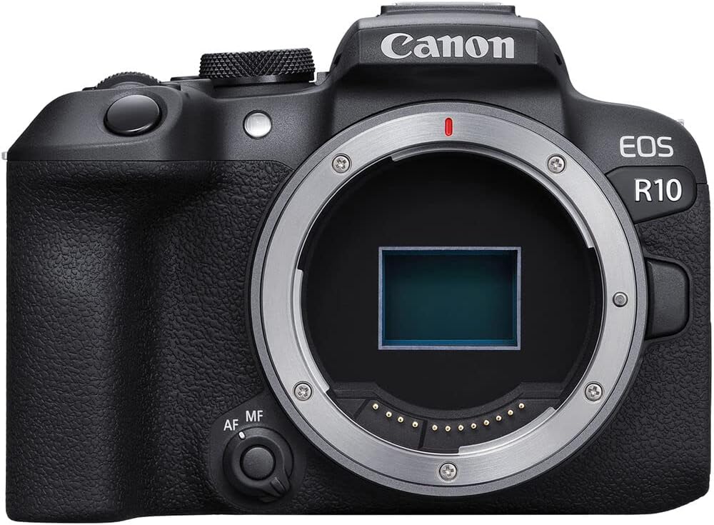 Canon EOS R10 Mirrorless Camera Kit | 24.2MP APS-C Sensor with RF-S 18-150mm Lens | 4K Video Dual Pixel AF Compact Travel Photography (5331C016) + Canon RF 50mm f/1.8 STM Lens + 64GB Card + Bag