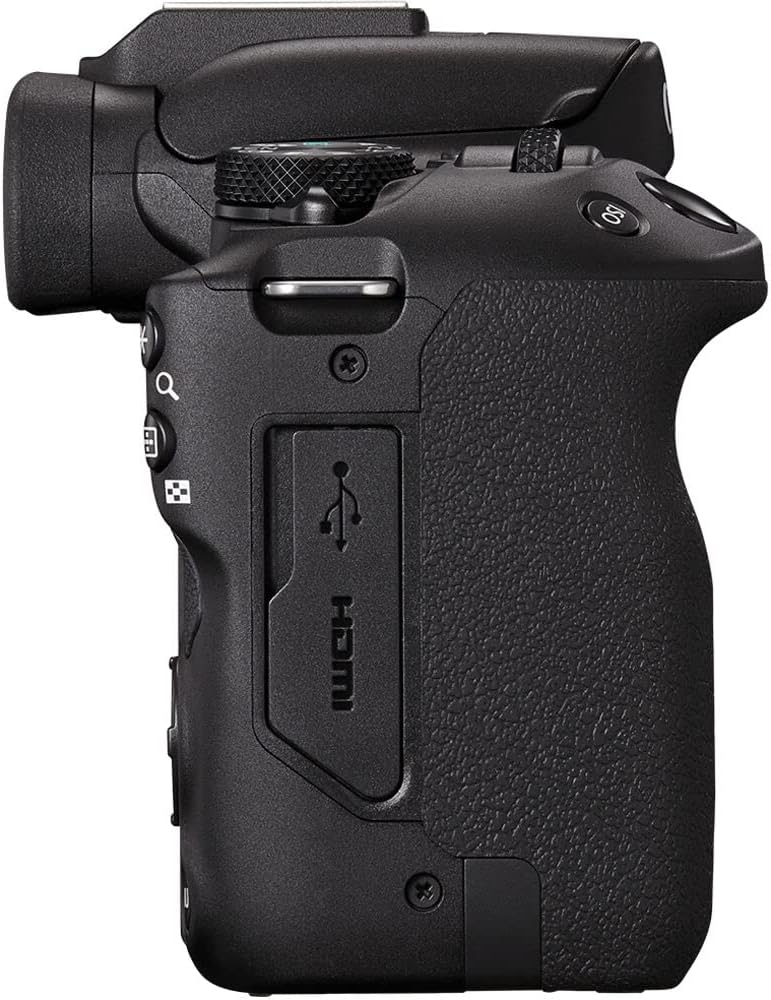Canon EOS R50 Mirrorless Camera with 18-45mm Lens (Black) (5811C012) + 64GB Card + Filter Kit + Corel Photo Software + Bag + Charger + LPE17 Battery + Card Reader + Flexible Tripod + More (Renewed)