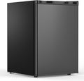 COWSAR 2.6 Cu.Ft Mini Fridge with Freezer, Single-Door Compact Refrigerator, 7 Settings Temperature Adjustable, 2 Removable Shelves, Commercial Small fridge for Bedroom, Office, Kitchen, Dorm, Black