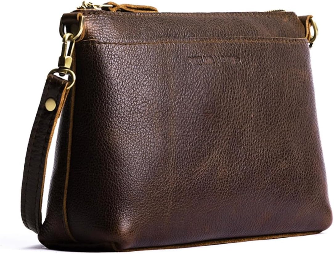 Portland Leather Goods Poppy Purse – Leather Handbag w/Removable Crossbody Strap – Handmade from the Finest Full-Grain Hides
