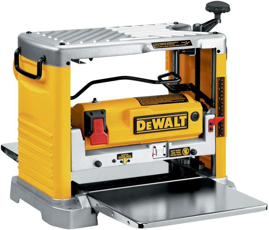 DEWALT Benchtop Planer, 15-Amp, 12-1/2-Inch, 3-Knife Cutter, 20,000 RPM, Corded (DW734)