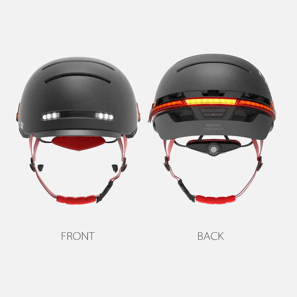 LIVALL BH51M NSO Smart Bluetooth Bike Helmet with Speakers & Built-in Microphone, CE CPSC Certified, Bicycle Helmet with Smart Turn Signals, Fall Detection, Bike Helmet with Visor for Adults Men Women