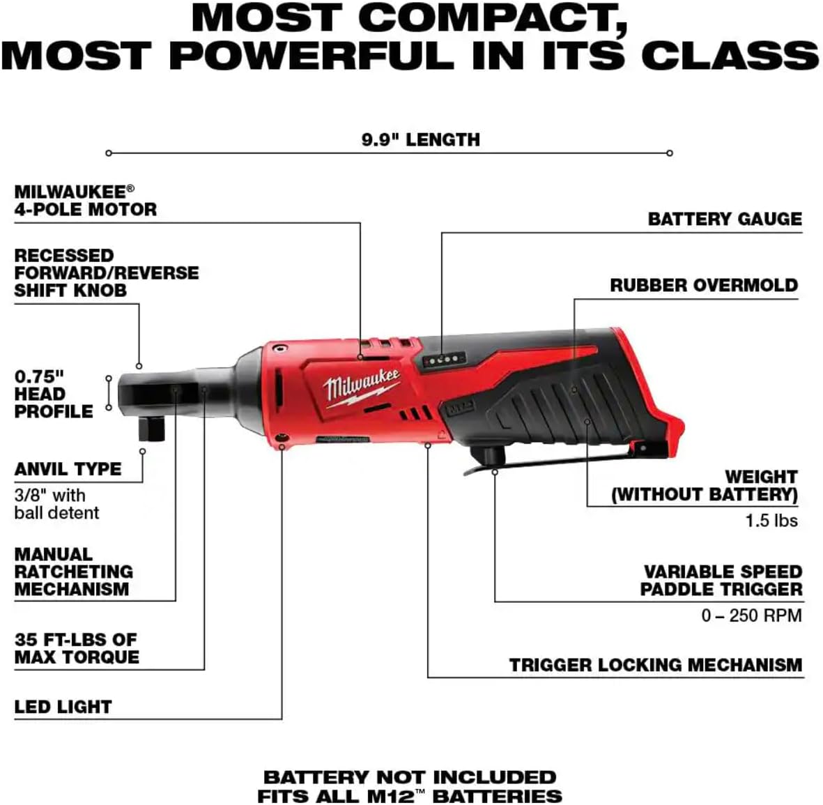 Milwaukee M12 FUEL 12-Volt Li-Ion Brushless Cordless Hammer Drill and Impact Driver Combo Kit (2-Tool) W/Free M12 3/8 in. Ratchet