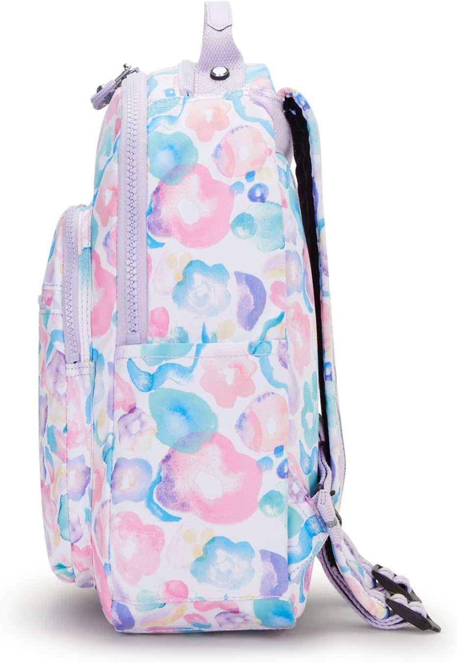 Kipling Seoul Small Tablet Backpack Aqua Flowers One Size