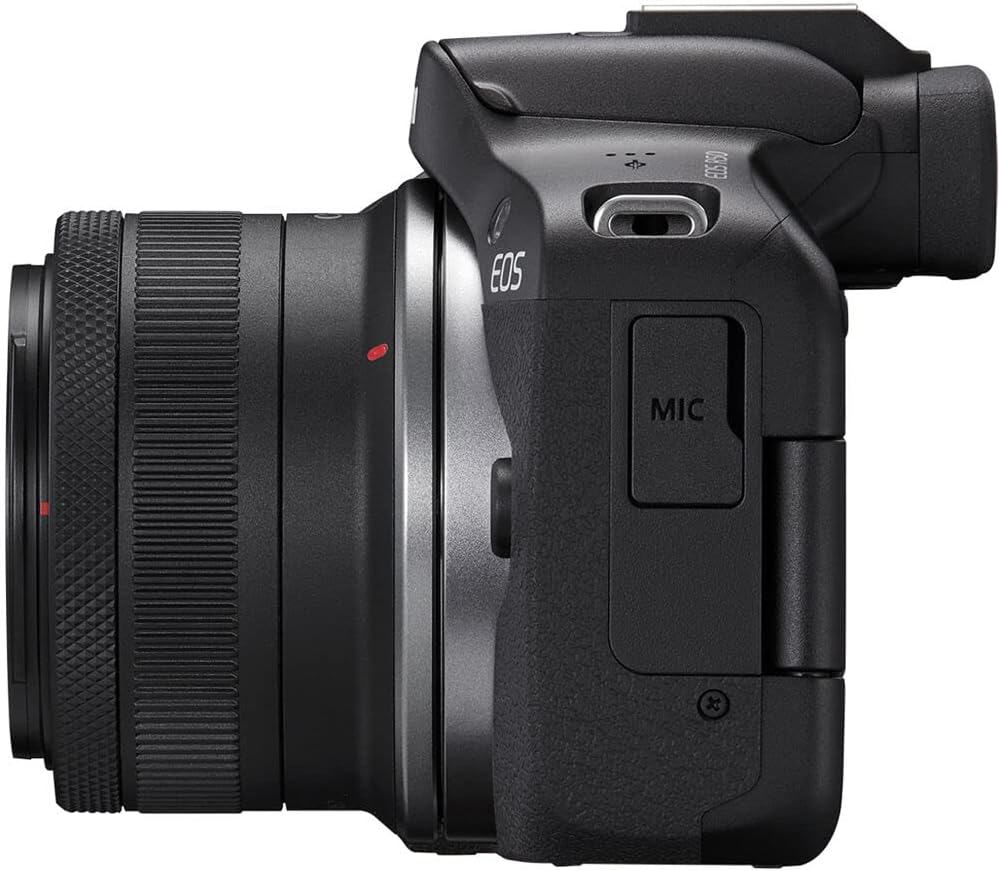 Canon EOS R50 Mirrorless Digital Camera Body Black with Canon RF-S 18-45mm f/4.5-6.3 is STM Lens 3 Lens Kit with 128GB Memory + 3pc Filter Kit + Case + Tripod + More (39pc Bundle) (Renewed)