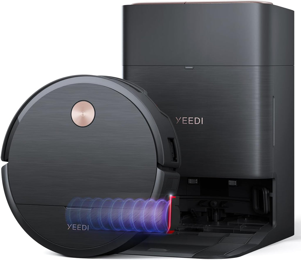 Yeedi S16 Plus Robot Vacuum & Mop with Automatic Omni Station, Blast 16,600Pa Suction, OZMO Roller Self-Wash Mopping, ZeroTangle 3.0, Triple Lift Floor Lift, AI-Powered Navigation and Mapping