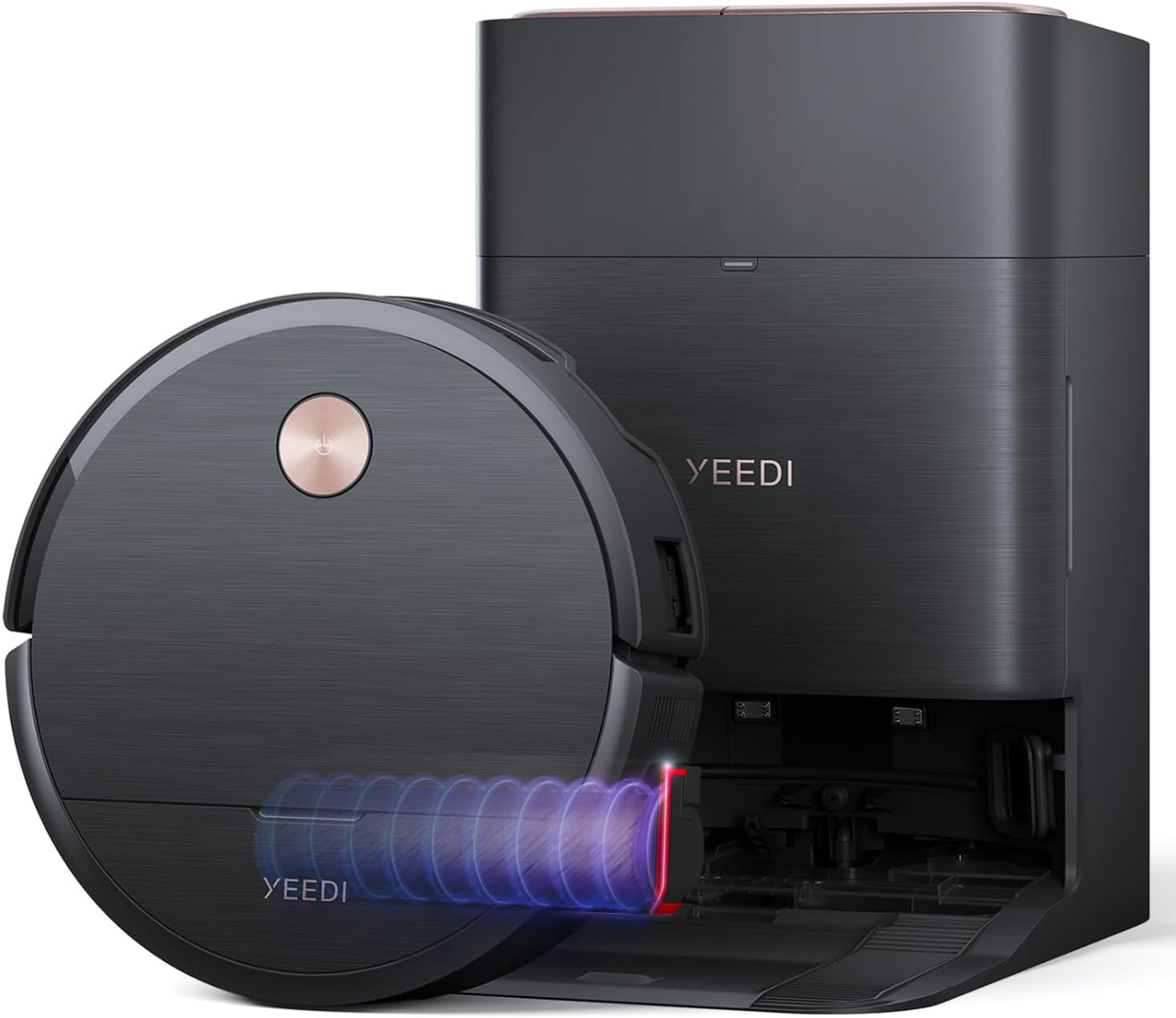 Yeedi S16 Plus Robot Vacuum & Mop with Automatic Omni Station, Blast 16,600Pa Suction, OZMO Roller Self-Wash Mopping, ZeroTangle 3.0, Triple Lift Floor Lift, AI-Powered Navigation and Mapping