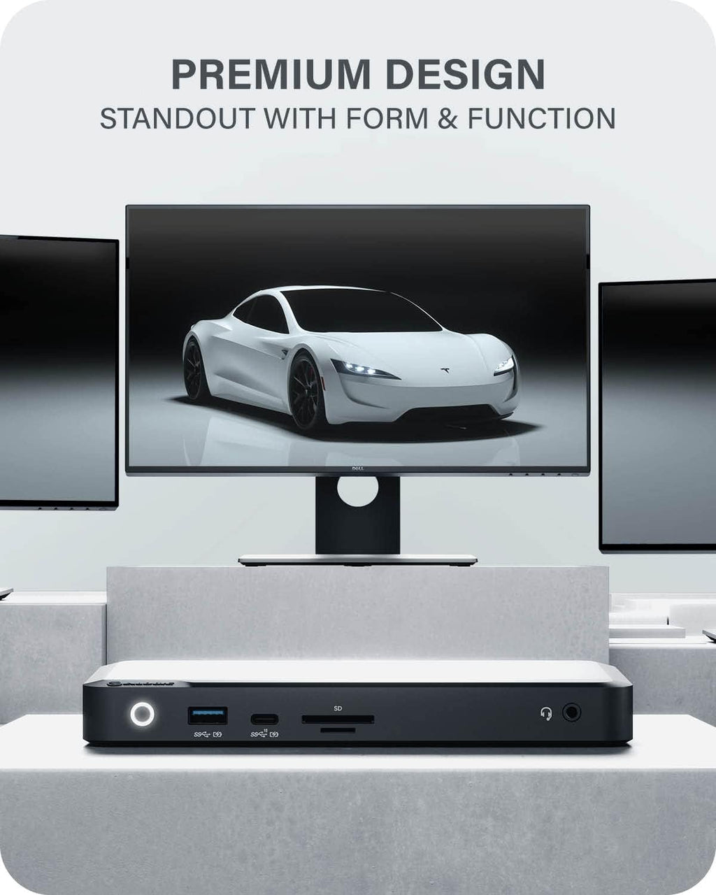 ALOGIC MX3 4K Triple Display 11-in-1 Docking Station with 100W Laptop Charging for windows, 3x DisplayPort, 3x USB-A, USB-C, 3.5mm TRRS Audio/Microphone Jack, RJ45 Ethernet, SD & Micro SD Card Reader.