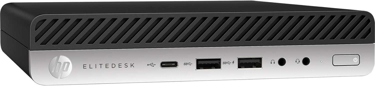 HP EliteDesk 800 G3 Mini Business Desktop (Intel Quad Core i5-7500T, 16GB DDR4 RAM, 256GB PCIe NVMe M.2 SSD) Type-C, DP, WiFi, Ethernet, USB Keyboard + Mouse, Windows 10 Pro