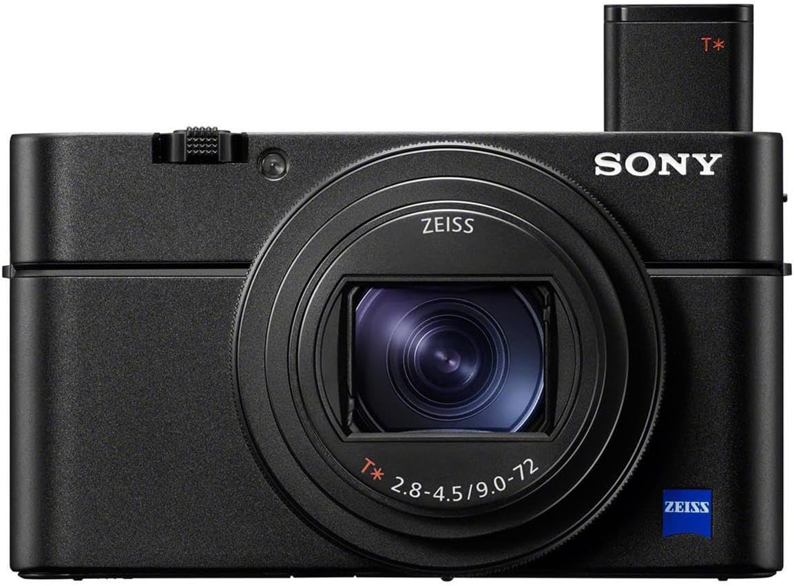 Sony Cyber-Shot RX100 VII Digital Camera, 20.1MP 1' Stacked CMOS Sensor, ZEISS Vario-Sonnar T 24-200mm f/2.8-4.5 Lens, 4K Video, Bundle with 64GB SD Card, Camera Bag, Sony 1-Year Warranty