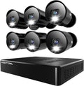 Night Owl 12 Channel DVR Video Home Security Camera System with (6) Wired 1080p HD Indoor/Outdoor Deterrence Cameras and 1TB Hard Drive (Add up to 4 Wi-Fi Cameras)