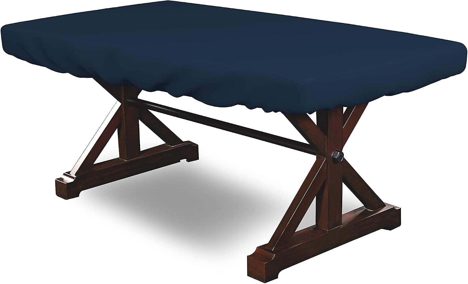 Covers & all Poker Table Cover 12 Oz Waterproof - 100% Weather Resistant Outdoor Game Table Cover with Elastic at 4 Sides (94' W x 44' D x 8' H Inches, Blue)