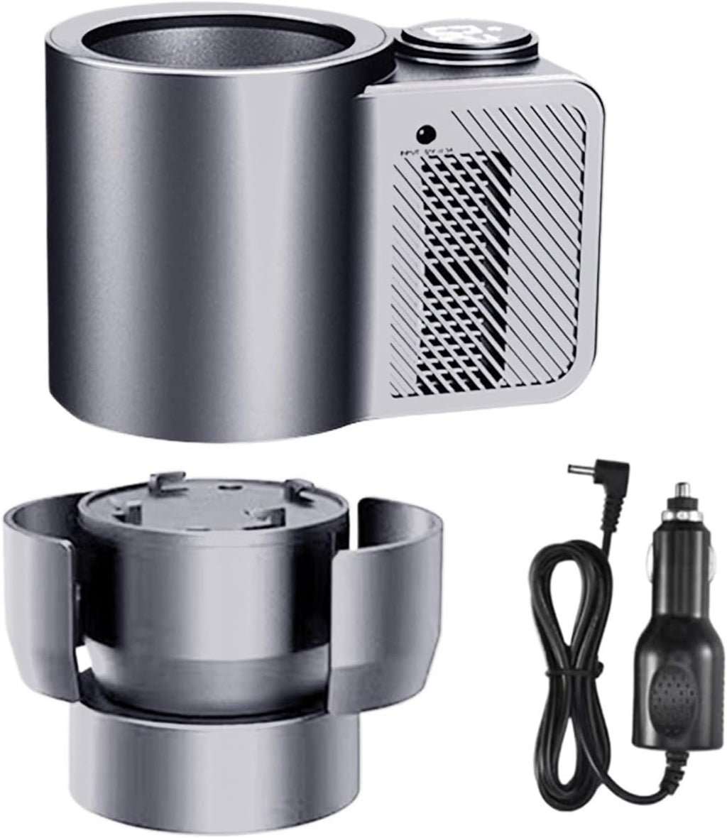 Car Cooling Cup Fit for Smart 2 in 1 Car Heating Cooling Cup Coffee Miik Drinks Electric Beverage Warmer Cooler Holder Travel Car Refrigerator(Heater)