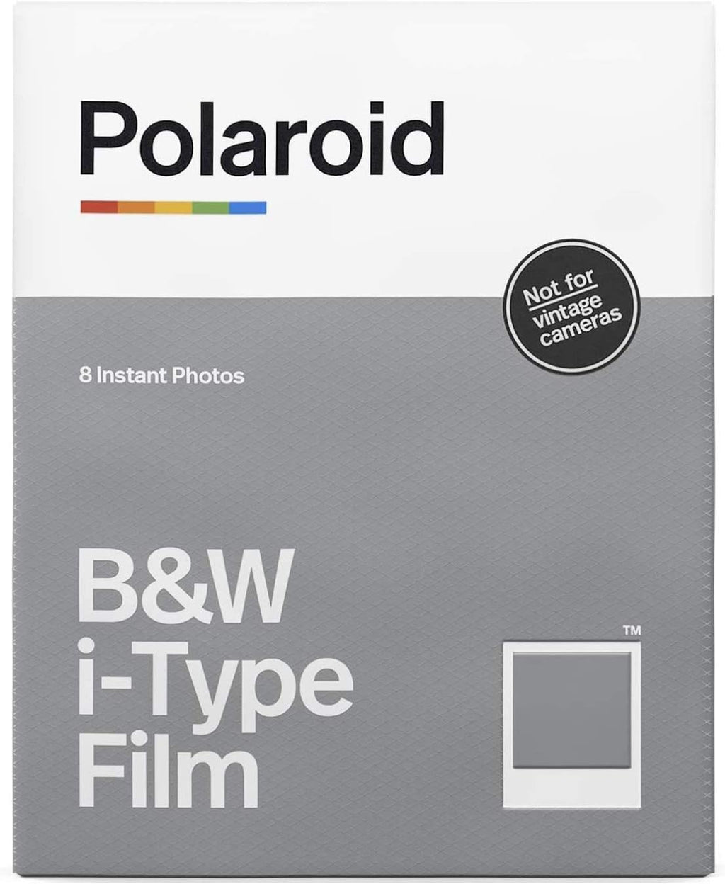 Polaroid Now 2nd Generation I-Type Instant Film Camera (Black), Shoot and Print Bundle with Magnetic/Hanging Photo Frames and Black & White Film Instant Film (8 Exposures) (3 Items)