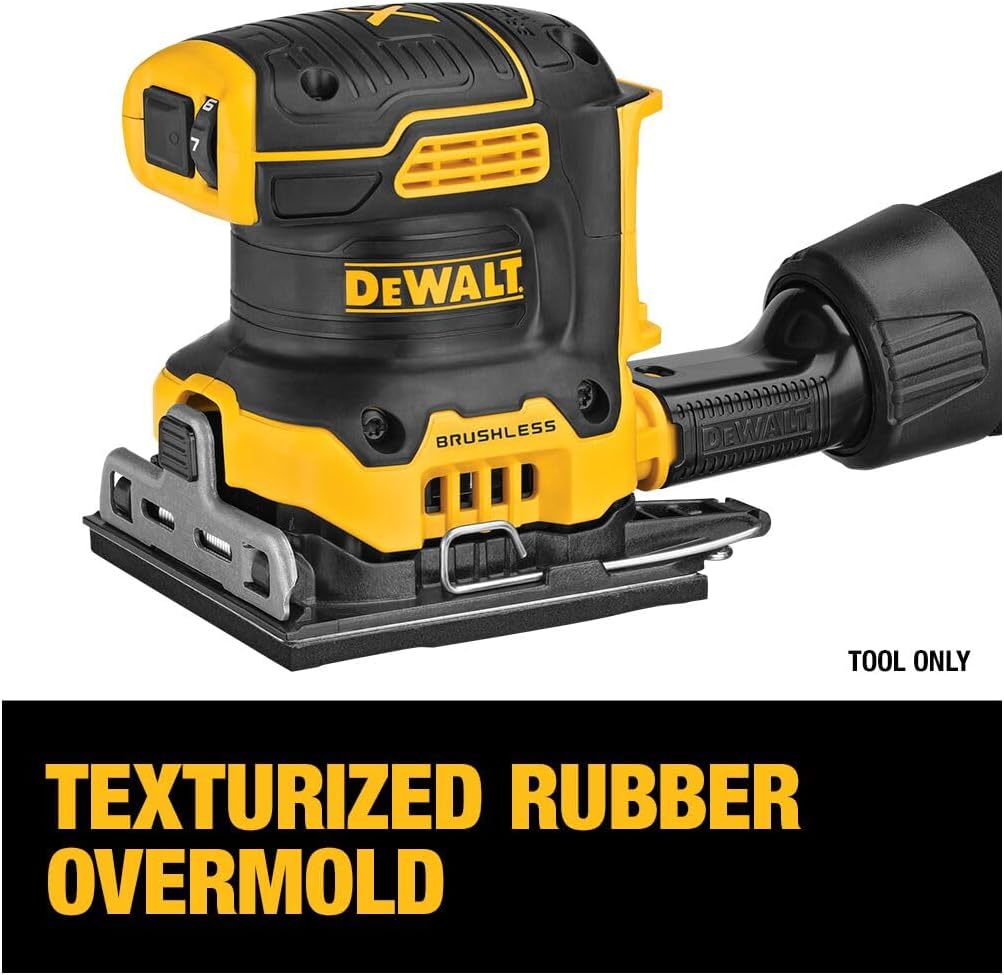 DEWALT 20V MAX XR Brushless Cordless 1/4 Sheet Variable Speed Sander (Tool Only) (DCW200B)