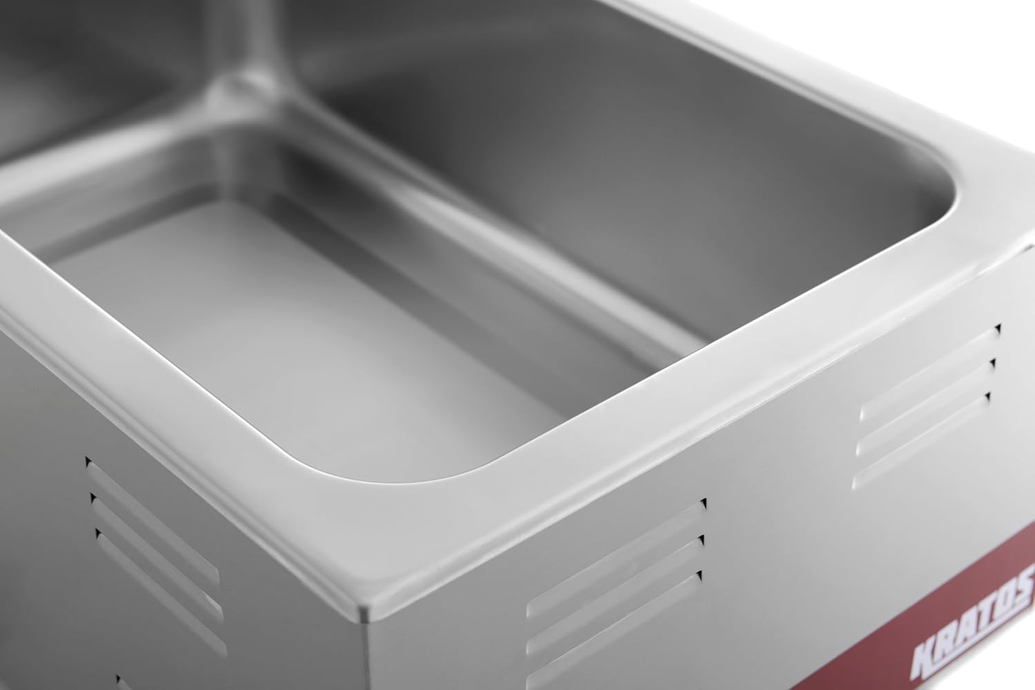 Kratos Commercial Electric Countertop Food Warmer and Cooker, 120V, 1500 Watts, Stainless Steel Portable Steam Table, Fits a 12' x 20' Food Pan (28W-169)