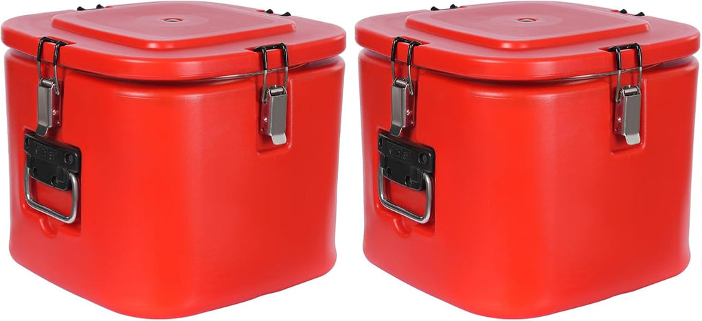 2 Pcs Insulated Beverage Containers, 5.28Gal Food Warmers Food Hot Box, Portable Cold Hot Drink Container, Insulation Food Soup Warmer with Carrying Handles