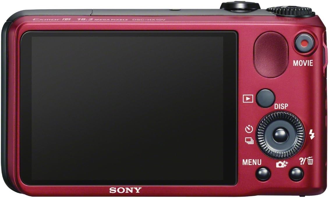 Sony Cyber-shot DSC-HX10V 18.2 MP Exmor R CMOS Digital Camera with 16x Optical Zoom and 3.0-inch LCD (Red) (2012 Model)