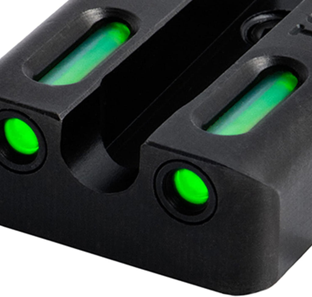 Truglo TFX PRO Handgun Sight, Glowing Shock Proof Tritium and Fiber Optic Night Sight for Handguns, Compact, Durable, and Snag Free Sight