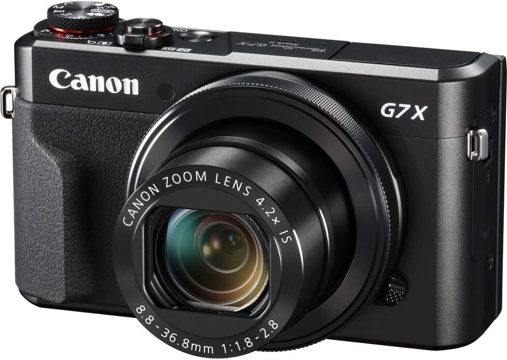 Canon PowerShot G7 X Mark II Digital Camera (1066C001), 64GB Memory Card, Card Reader, Soft Bag, Flex Tripod, Hand Strap, Memory Wallet, Cleaning Kit
