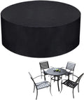 Table and Chairs Set Cover 122' D x 37' H, Outdoor Patio Furniture Covers, Waterproof BBQ Grill Cover, Dust Proof Sofa Cover Furniture Protective Cover (310x95cm)