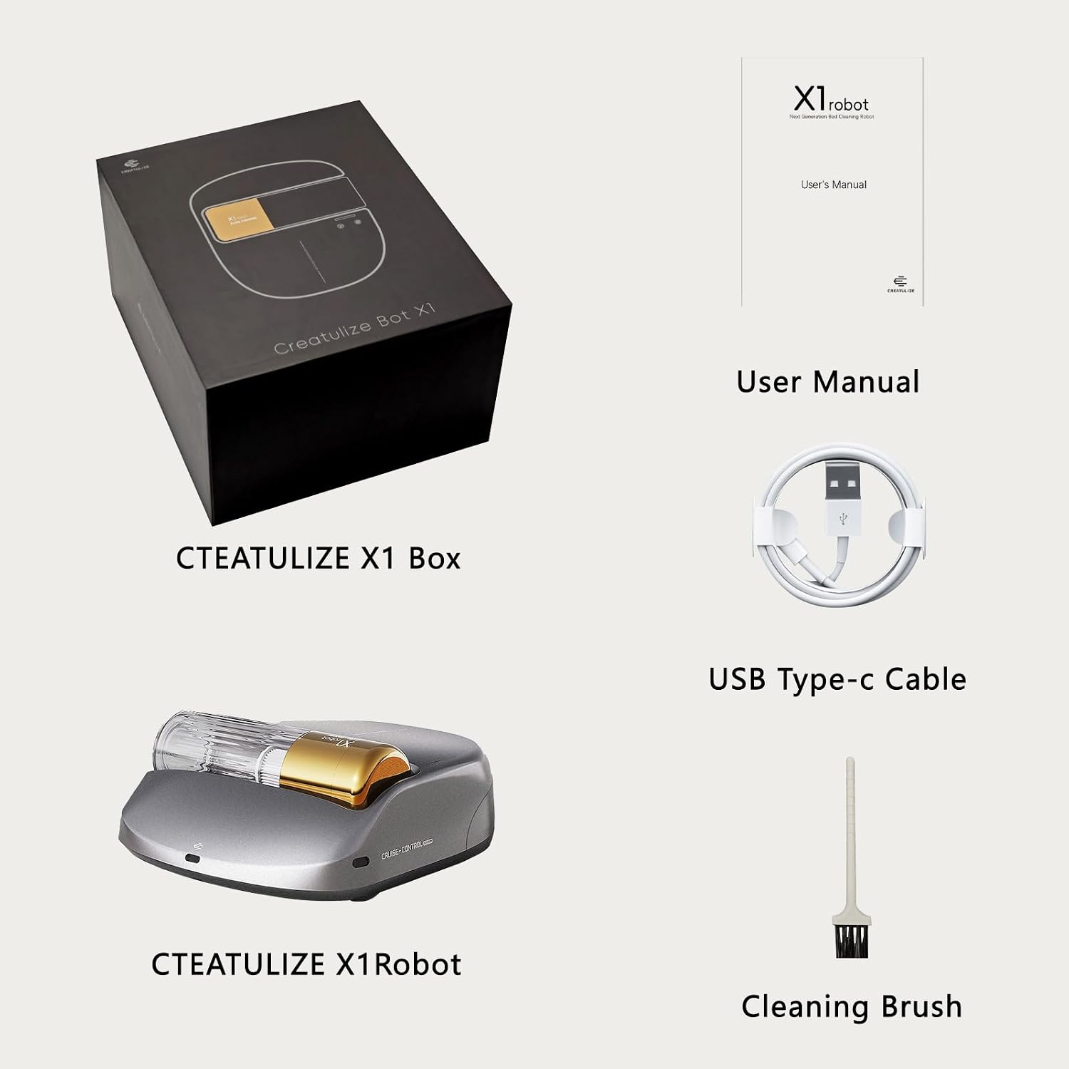 Cordless Rechargeable X1 Bed Vacuum Robot 1-Click Deep Cleaning,Mattress Vacuum Cleaner 14AW Strong Suction 270nm Deep Ultraviolet Lamp,Specially Designed for Mattresses,Auto for Pet Hair and Dust