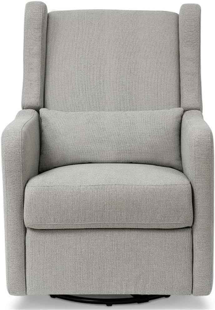 DaVinci Carter's Arlo Glider Recliner Nursery Chair - Water & Stain Resistant Glider Rocking Chair for Nursery - GREENGUARD Gold, FSC & Certi-PUR US Certified - Cozy Swivel Rocker Recliner - Grey