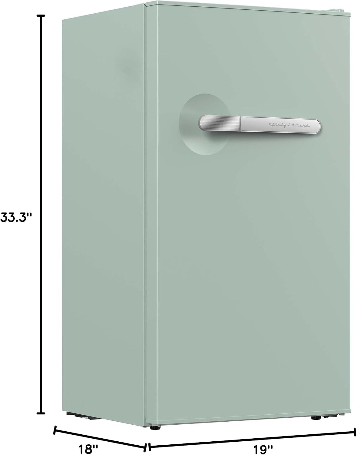 Frigidaire Refrigerator-Retro Mini Fridge Energy Saving-Adjustable Thermostat Control- Ideal for Dorm, Office, RV, Garage, Apartment 3.1 Cu Ft, GREEN