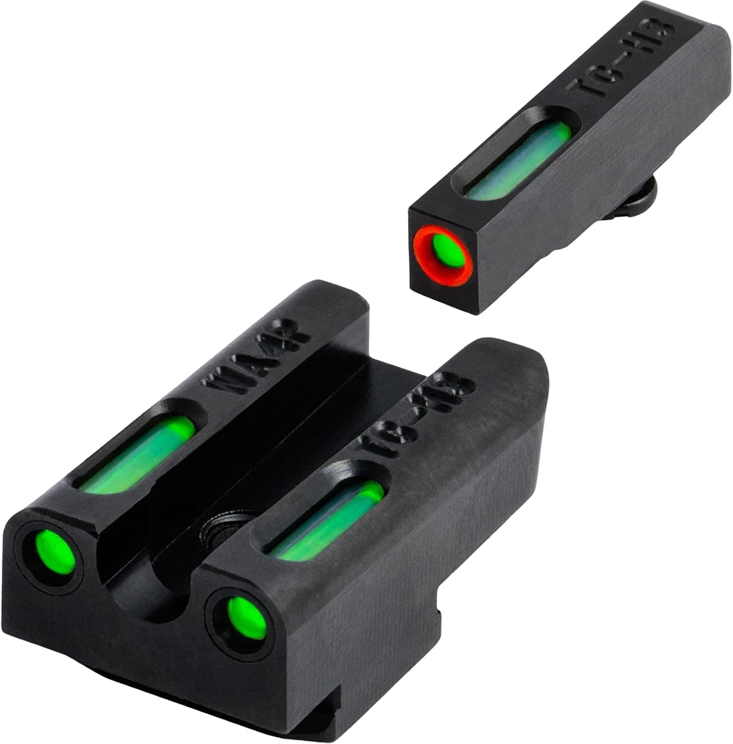 Truglo TFX PRO Handgun Sight, Glowing Shock Proof Tritium and Fiber Optic Night Sight for Handguns, Compact, Durable, and Snag Free Sight