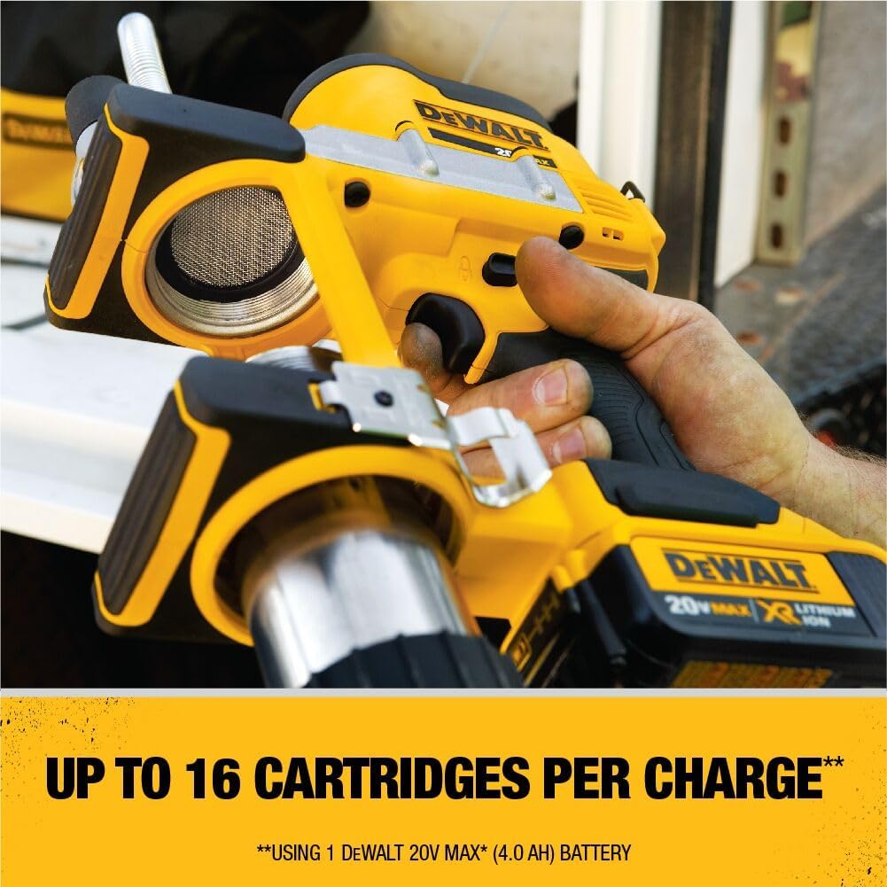 DEWALT Grease Gun Kit 20V MAX with 4.0Ah Battery and Charger, Cordless Grease Gun, LED Light, 42' Hose, 10,000 PSI, Variable Speed Triggers (DCGG571M1)