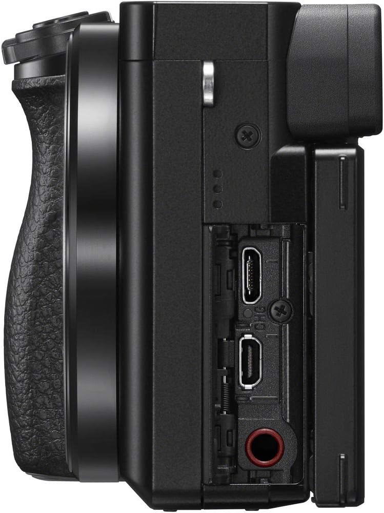 Sony Alpha A6100 Mirrorless Camera with 16-50mm Zoom Lens, Black (ILCE6100L/B)