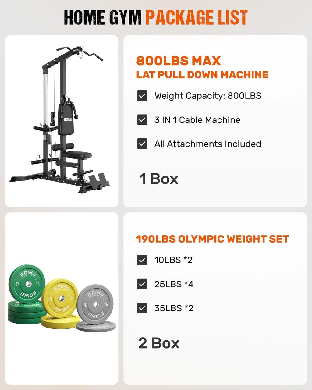 LS01 LAT Pulldown Machine, LAT Row Cable Machine with AB Crunch, LAT Tower with Cable Row Attachments, 3 in 1 Pulley Stations for Home Gym