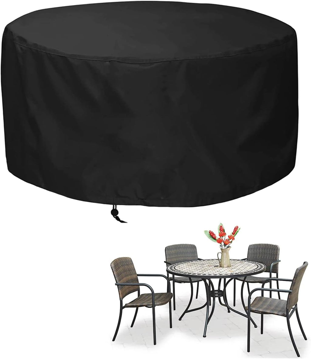 Outdoor Table Chair Set Covers 130' D x 37' H, Waterproof Patio Furniture Set Cover, 100% Waterproof Outdoor Couch Cover, All Weather Protection Covers Dustproof Cover (330x95cm)