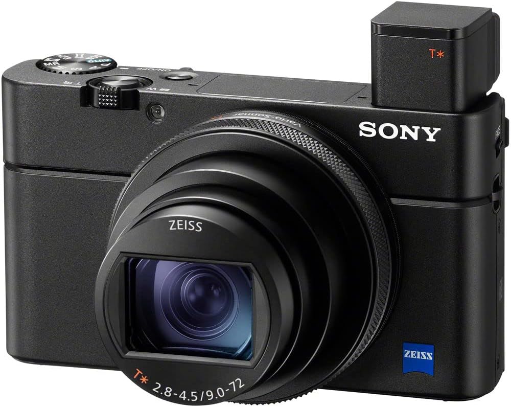 Sony Cyber-Shot RX100 VII Digital Camera (DSC-RX100M7) – 20.1MP 1-Inch Stacked CMOS Sensor | ZEISS 24–200mm Zoom Lens + 2 x 64GB Card + Case + 3 x NP-BX1 Battery + More