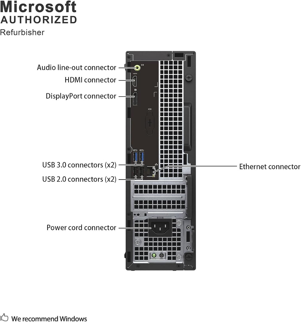 Dell OptiPlex 3040 Small Form Factor PC, Intel Quad Core i5 6500 up to 3.6GHz, 16G DDR3L, 1T, WiFi, BT 4.0, Windows 11 Pro (Renewed)