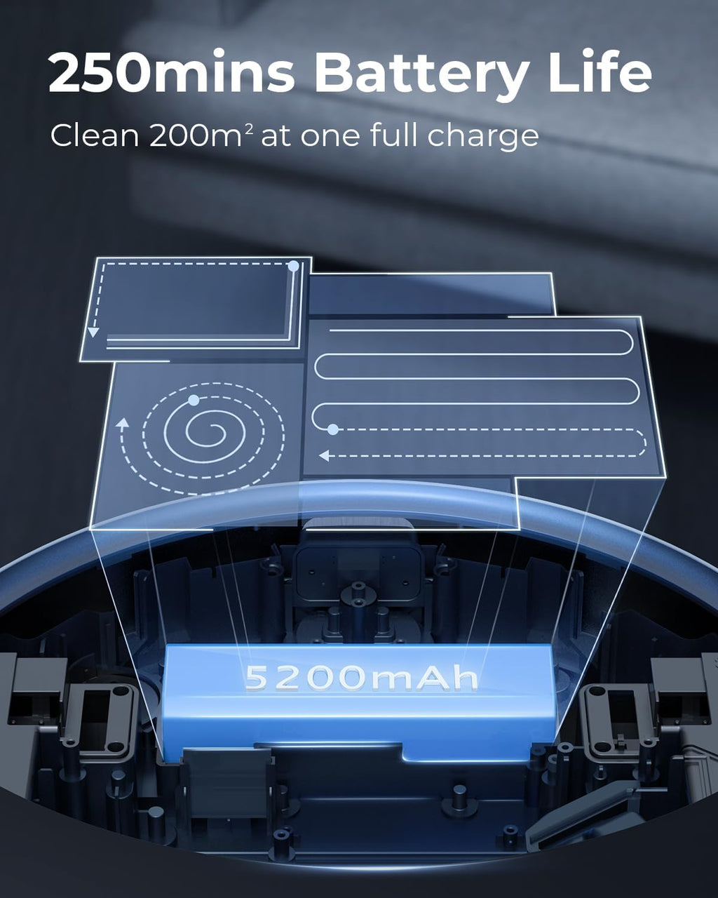 Laresar Clean Robot Vacuum and Mop Combo, 3500Pa Robotic Vacuum with 3.5L Self Emptying Station, 250 mins Runtime, LIDAR Navigation, WiFi/APP/Alexa Control, Ideal for Pet Hair, Carpet and Hard Floor