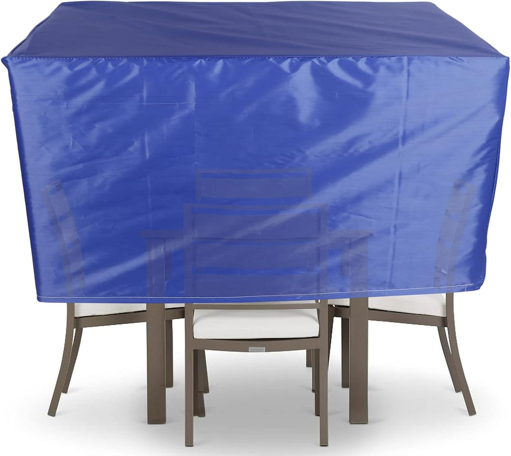 YSUEFIJO Patio Furniture Cover Rectangle 126x87x28in Garden Furniture Covers Waterproof for Rectangle Square Sofa Dining Table and Chairs, Blue Durable 420D Oxford Fabric with Storage Bag