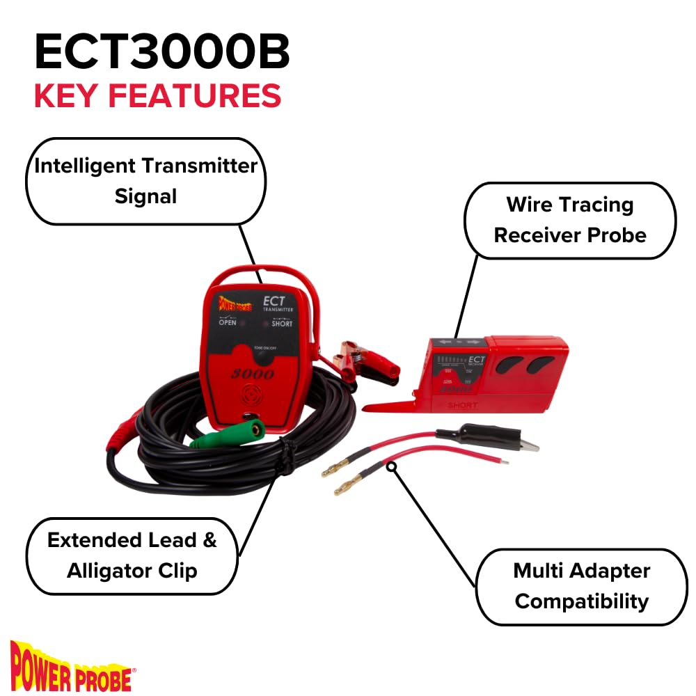 Power Probe ECT3000 Circuit Tracer for Shorts and Opens (Tool Only)