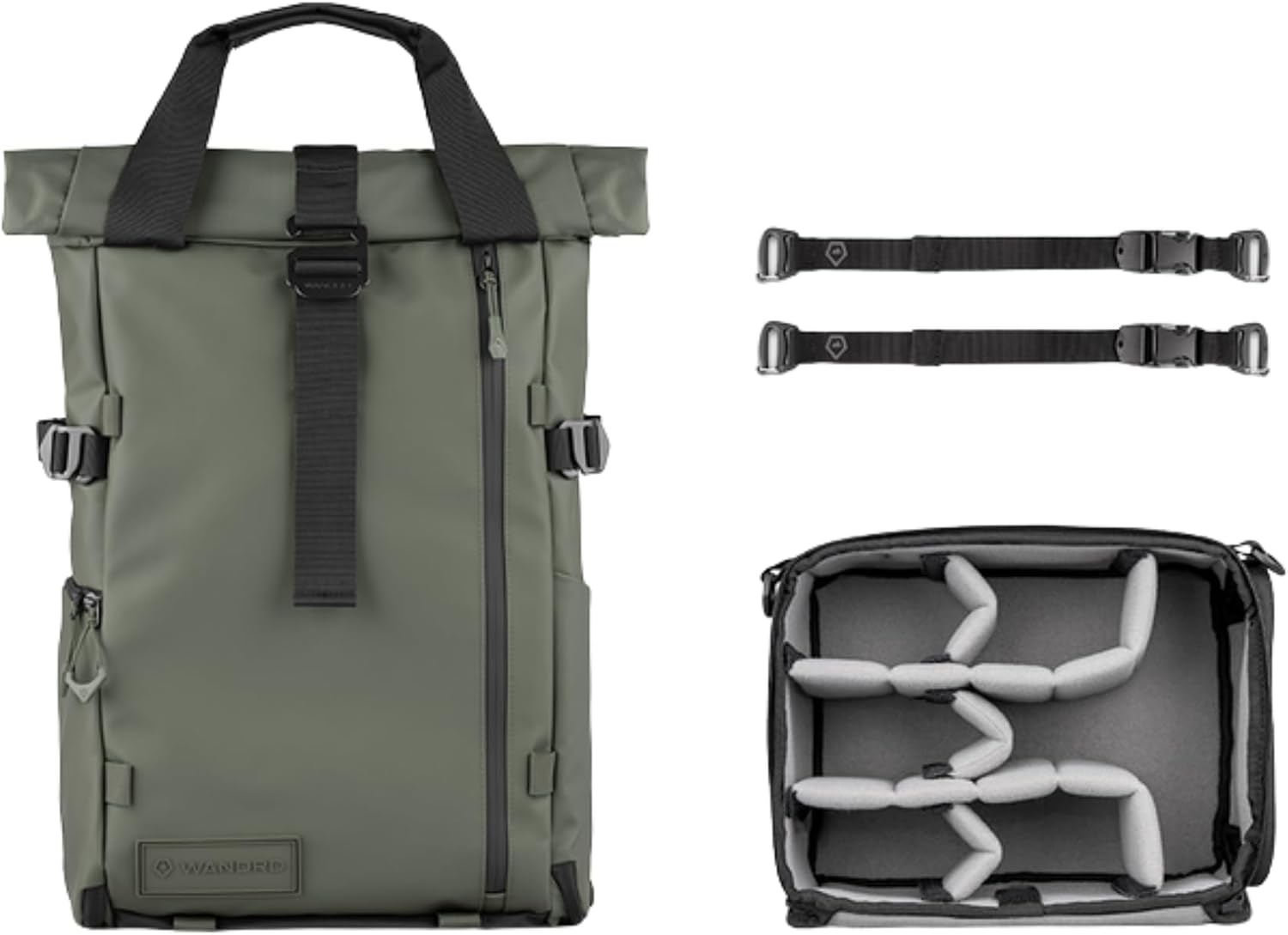 WANDRD PRVKE Rolltop 31L V4 Photography Bundle – Expandable Travel Camera Backpack with Essential Camera Cube and Laptop Sleeve