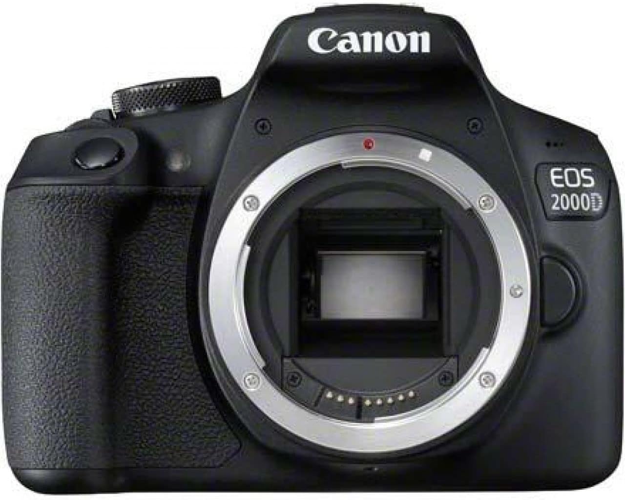 Canon EOS 2000D (Rebel T7) 24MP DSLR Camera w/EF-S 18-55mm f/3.5-5.6 DC III Lens + LED Light + 128GB Memory + Lenses + Filters + Case + Tripod + Grips + Added Power, and More (28pc Bundle) (Renewed)