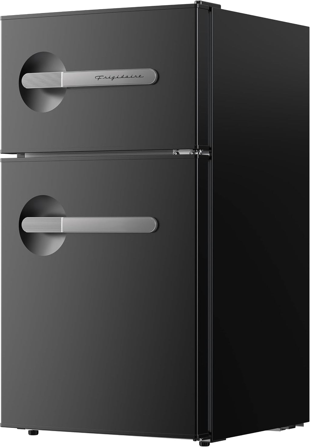 Frigidaire, 3.1 Cu. Ft. 2 Door Retro Series Compact Refrigerator, Built-In Side Bottle Opener, Onyx